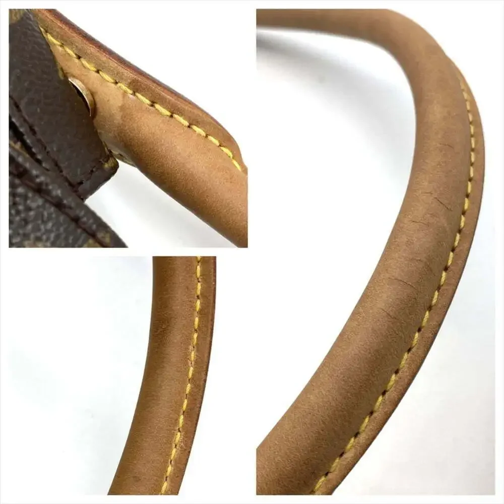 LOUIS VUITTON Authentic Brown Monogram Canvas Mini Looping Shoulder Bag